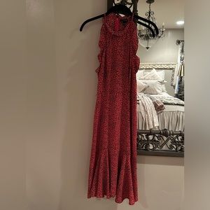 NWT Who What Wear Red Leopard Dress XS